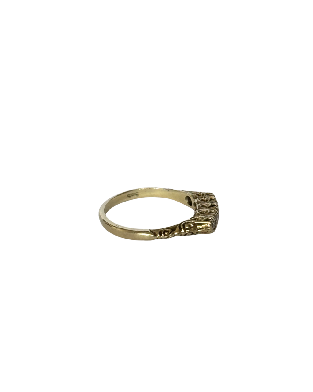 Josephine - Vintage 14K Yellow Gold Five Brilliant-Cut Diamond Ring