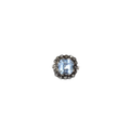 Augusta - Antique 18K Yellow Gold & Silver Blue Stone & Diamonds Cluster Ring