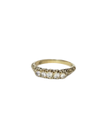 Josephine - Vintage 14K Yellow Gold Five Brilliant-Cut Diamond Ring