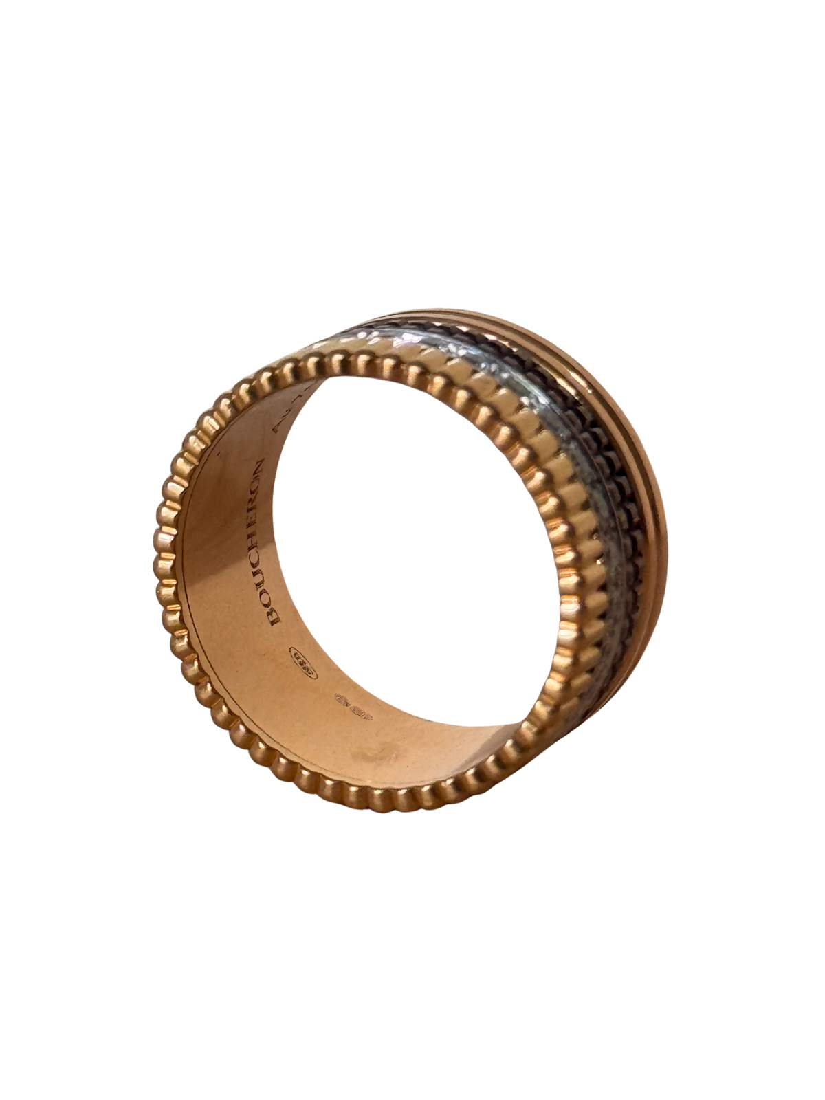 Boucheron Quatre - 18K Tri-Color Gold, Brown PVD Diamond Classique Ring