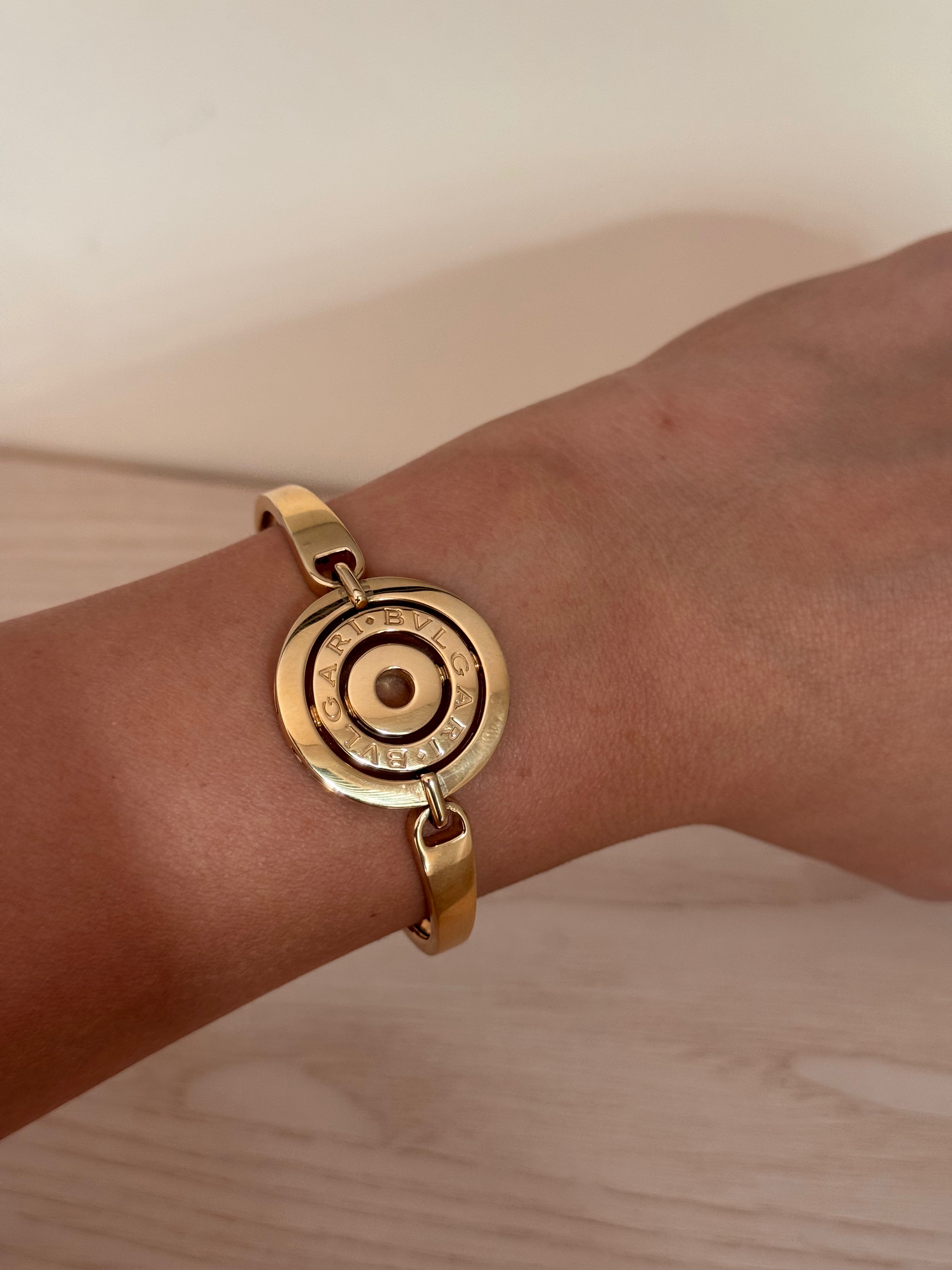 Bulgari Astrale - Vintage 18K Yellow Gold Concentric Circle Bracelet