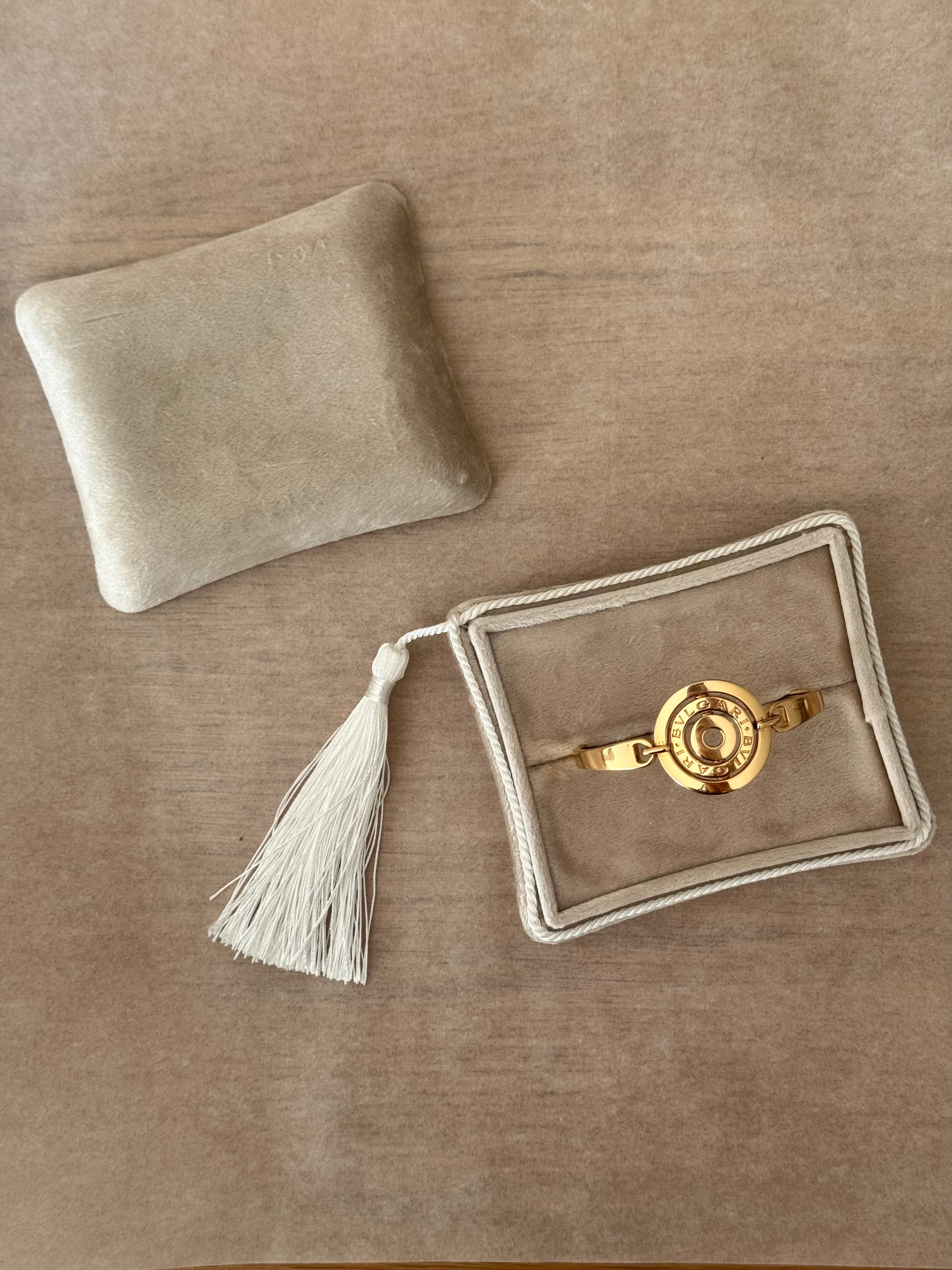Bulgari Astrale - Vintage 18K Yellow Gold Concentric Circle Bracelet