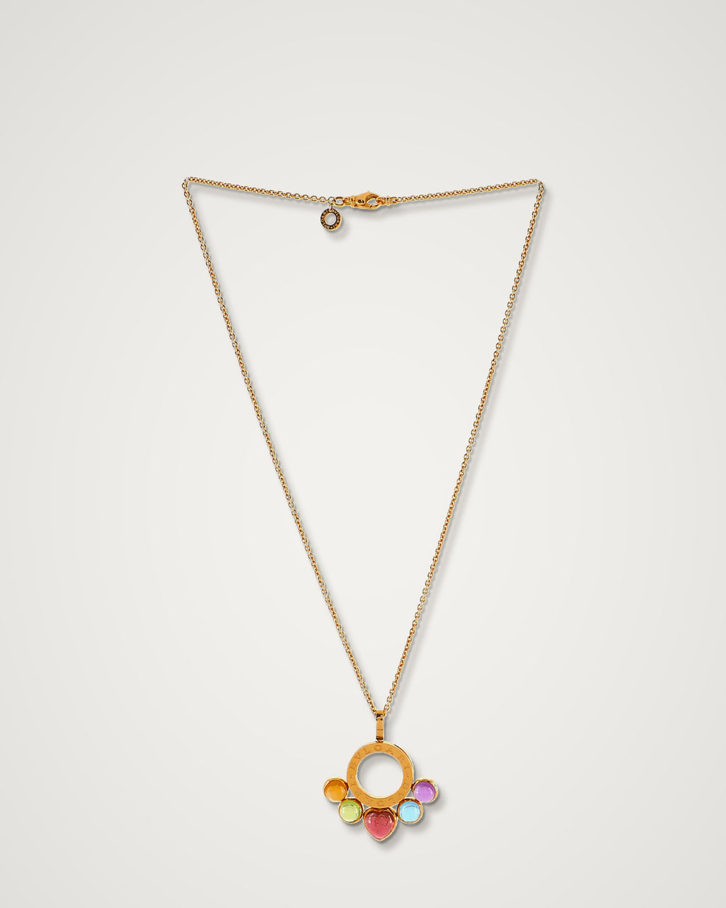 Bulgari Allegra - 18K Yellow Gold Multi-Gemstone Pendant Necklace