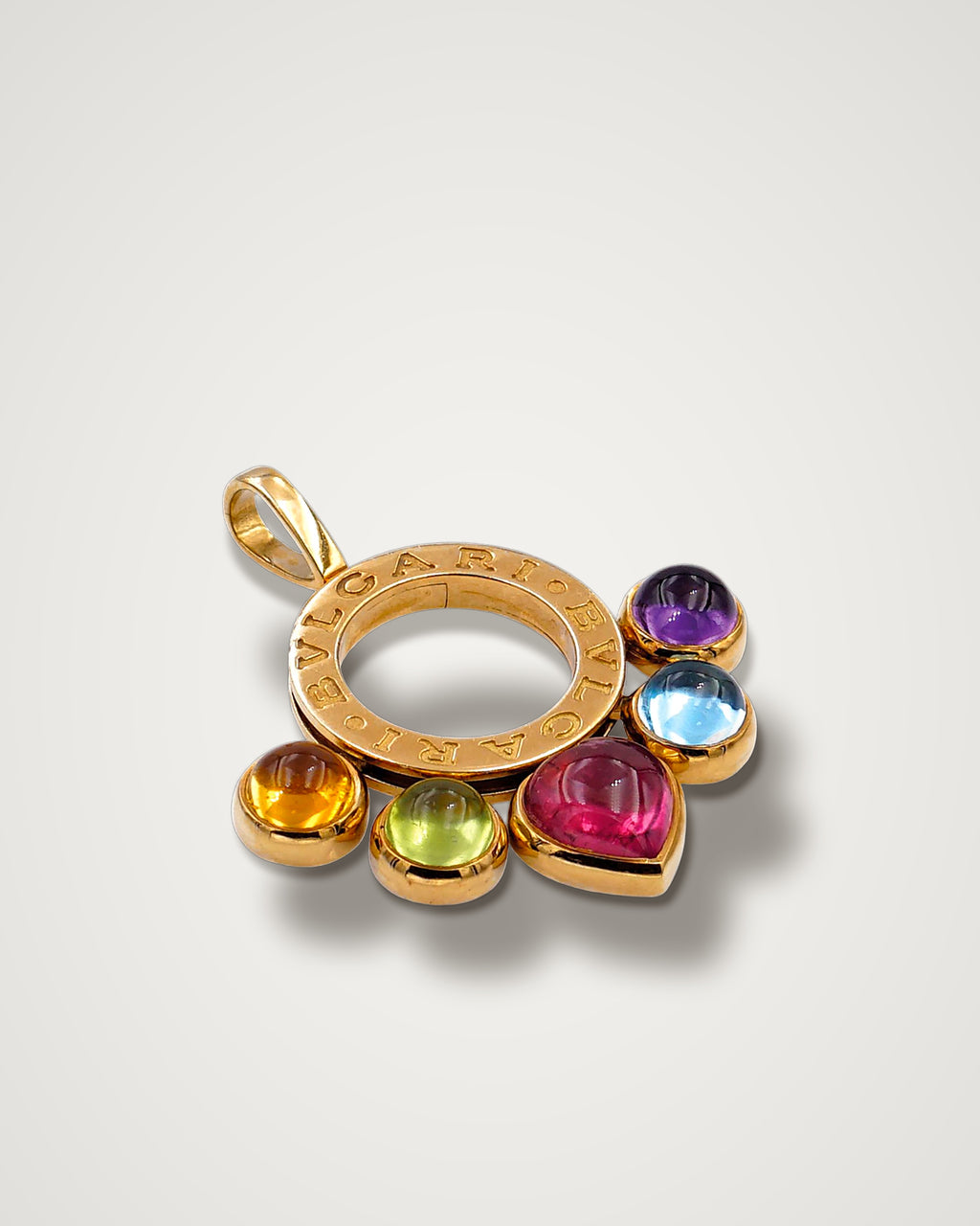Bulgari Allegra - 18K Yellow Gold Multi-Gemstone Pendant Necklace