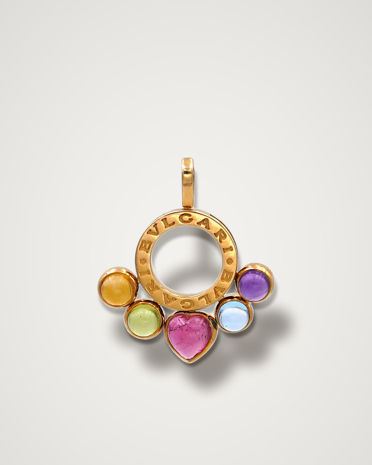 Bulgari Allegra - 18K Yellow Gold Multi-Gemstone Pendant Necklace