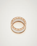 Bulgari - B.zero1 18K Rose Gold & White Ceramic Ring