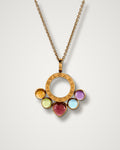Bulgari Allegra - 18K Yellow Gold Multi-Gemstone Pendant Necklace