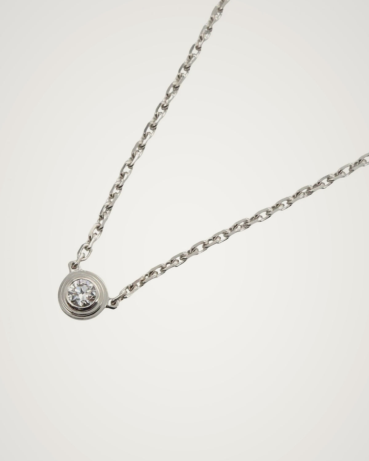 Cartier d'Amour - 18K White Gold Mini Diamond Pendant Necklace