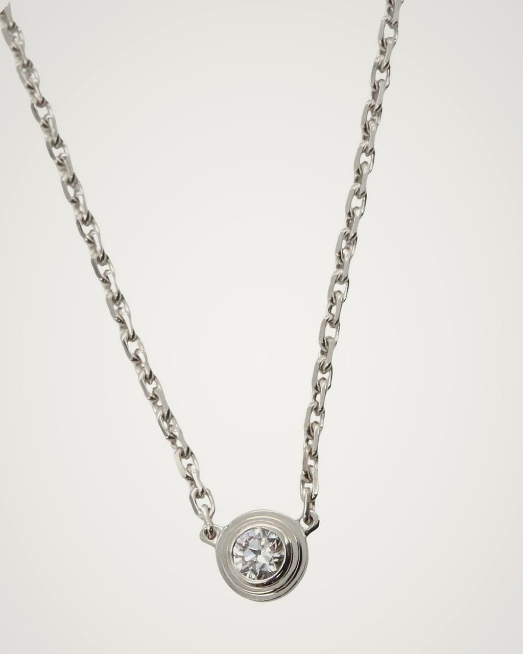 Cartier d'Amour - 18K White Gold Mini Diamond Pendant Necklace