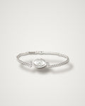 Chopard Happy Diamonds - Evil Eye 18K White Gold Floating Diamond Bracelet