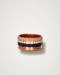 Boucheron Quatre - 18K Tri-Color Gold, Brown PVD Diamond Classique Ring