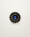 Victoria - Antique 18K Gold & Silver Sapphire Cluster Ring