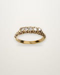 Josephine - Vintage 14K Yellow Gold Five Brilliant-Cut Diamond Ring